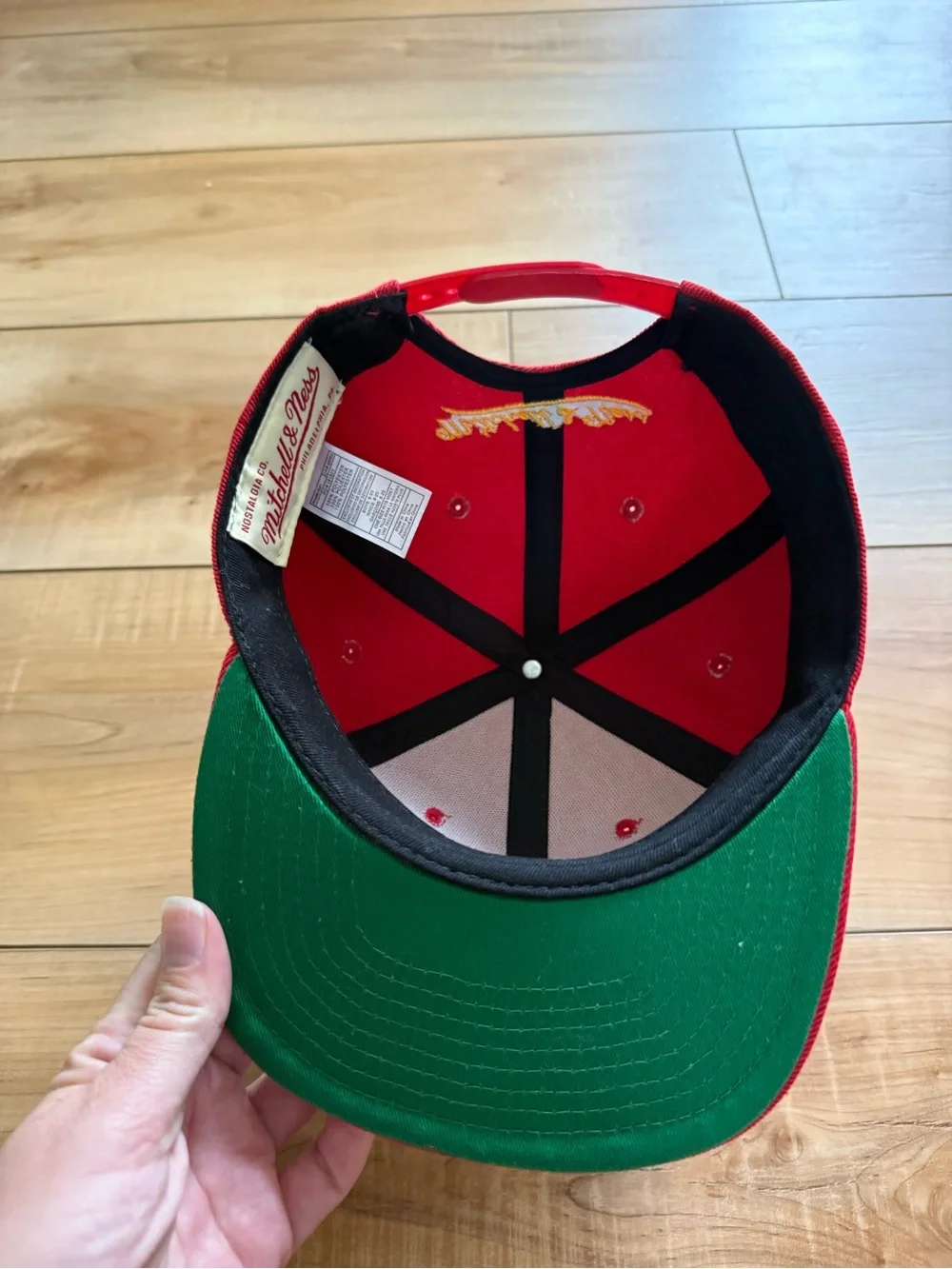 Mitchell & Ness Kansas City Chiefs Red and Yellow Kids Snapback